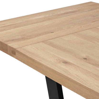 Table à manger rectangulaire extensible Calia (chêne, 200-300 cm)