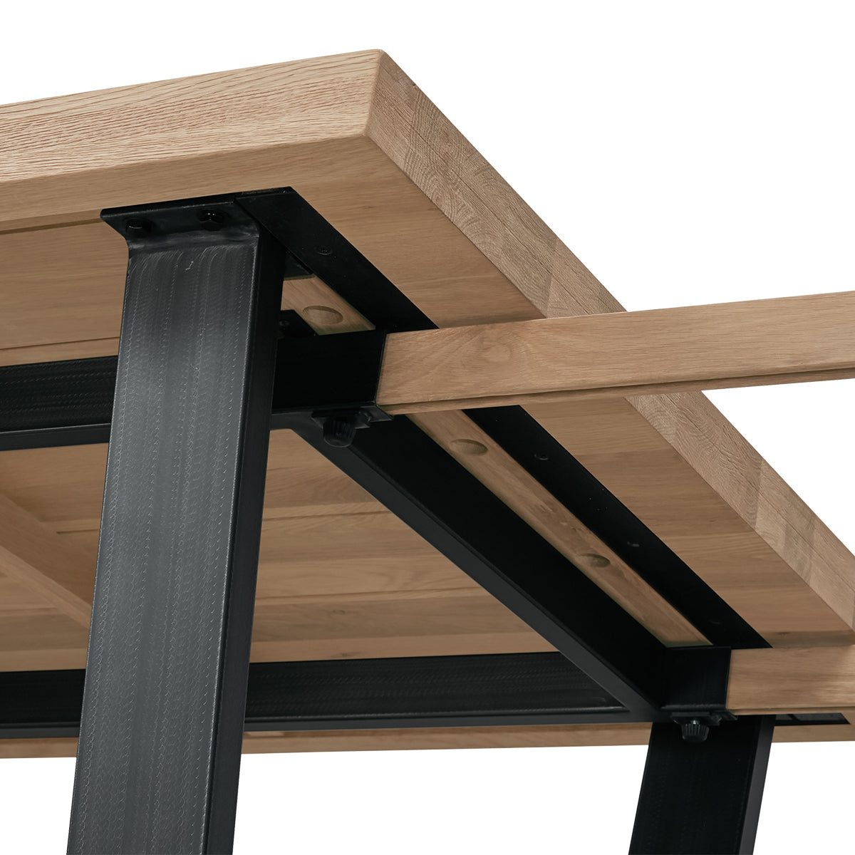 Table à manger rectangulaire extensible Calia (chêne, 200-300 cm)