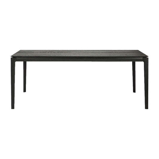 Table à manger Bok (chêne noir, 180 cm)
