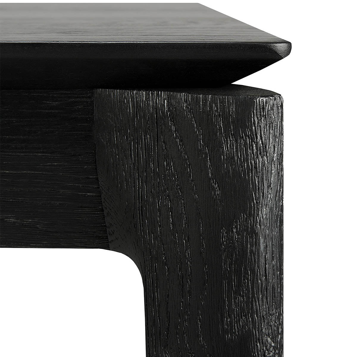 Table à manger Bok (chêne noir, 240 cm)