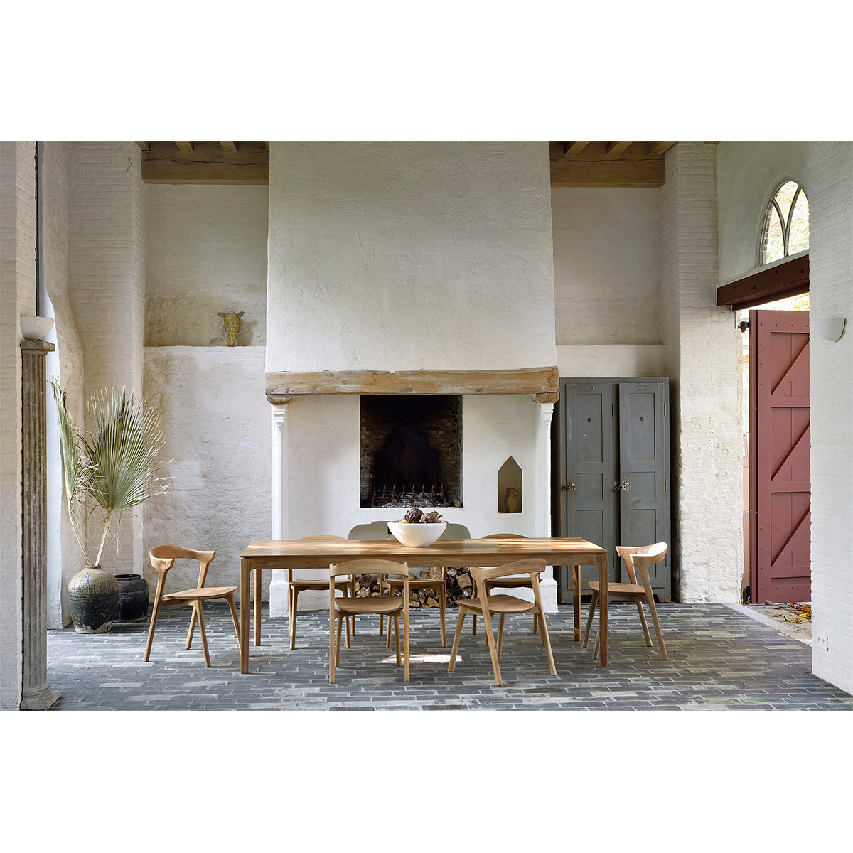 Table à manger Bok (teck, 220 cm)