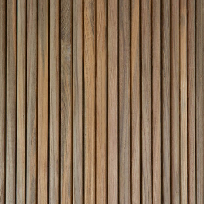 Table à manger d'extérieur en béton Roller Max (teck, gris clair)