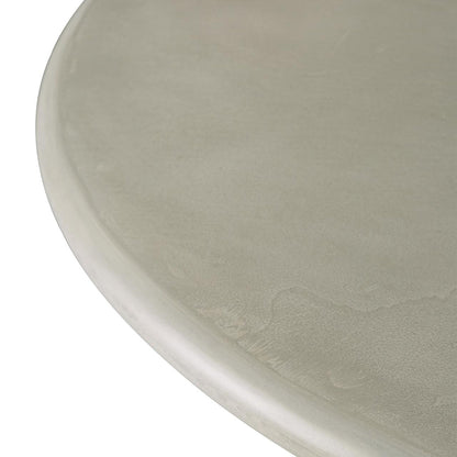 Table à manger d'extérieur en béton Roller Max (teck, gris clair)