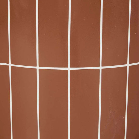 Table à manger d'extérieur ronde en carrelage de Séville