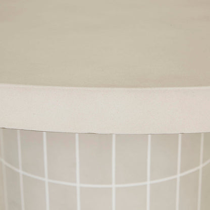 Table à manger d'extérieur ronde en carrelage de Séville