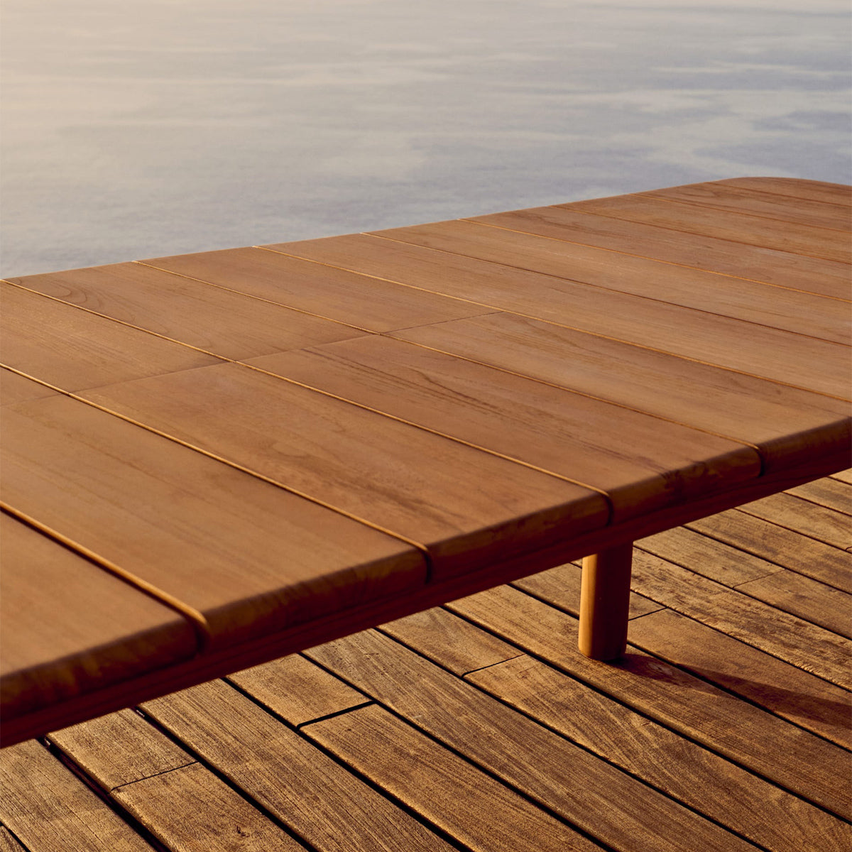 Table à manger extensible d'extérieur Turqueta (teck)