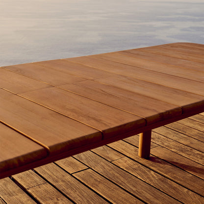 Table à manger extensible d'extérieur Turqueta (teck)