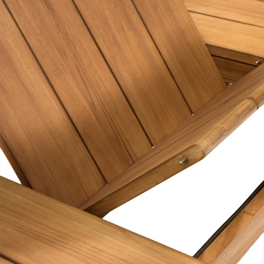 Table à manger extensible d'extérieur Turqueta (teck)