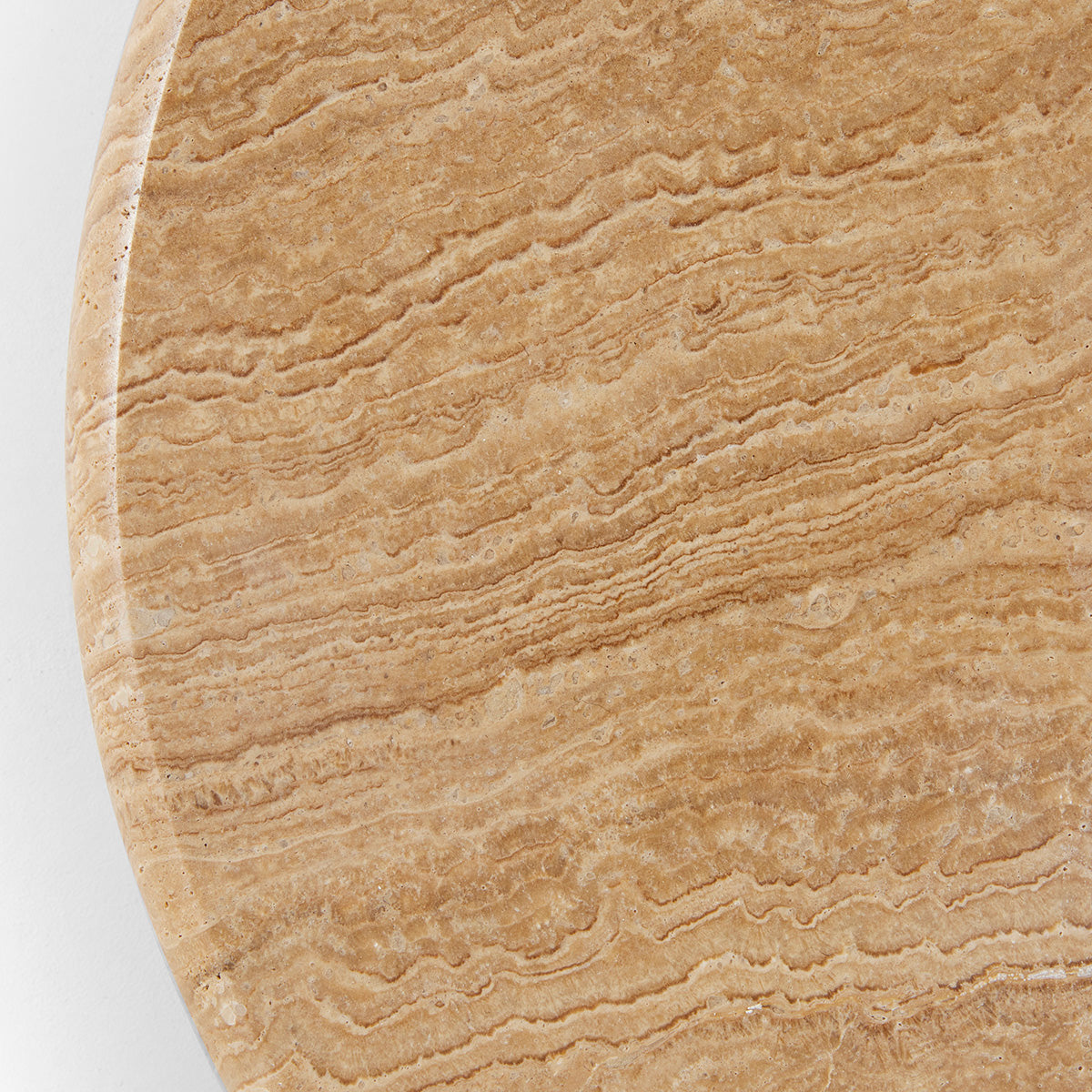 Table à manger Bistro (chêne/travertin naturel, diamètre 105 cm)