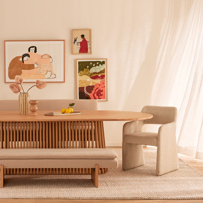 Table à manger ovale Casablanca (220 cm)