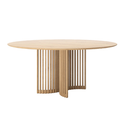 Table à manger ronde Casablanca (chêne, 150 cm)