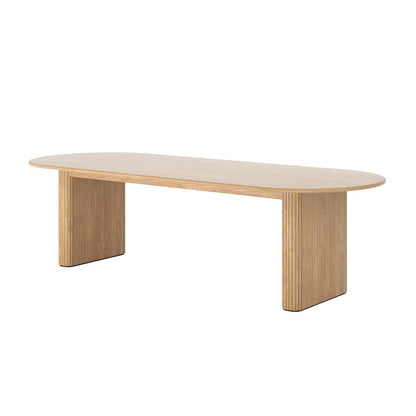 Table à manger ovale noire (280 cm)