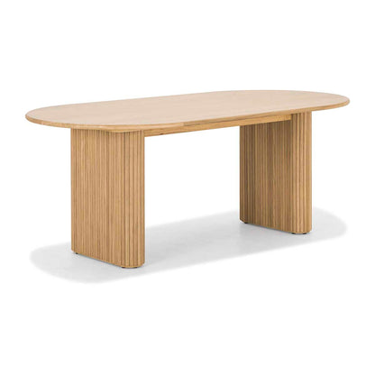 Table à manger ovale noire (220 cm)
