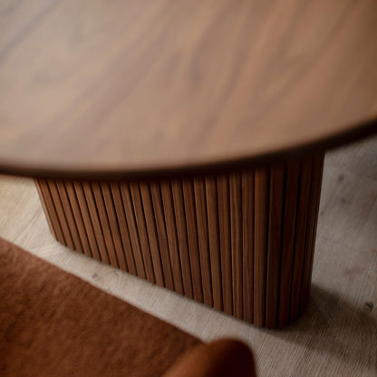 Table à manger ovale noire (220 cm)