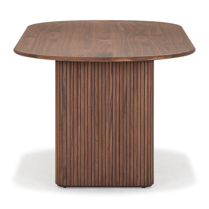 Table à manger ovale noire (220 cm)