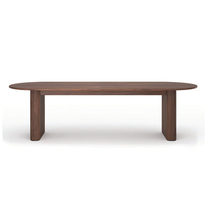 Table à manger ovale noire (280 cm)