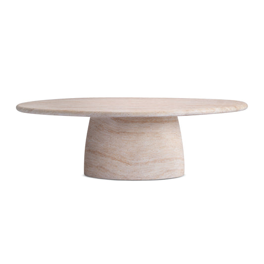 Table à manger Azzurra (finition travertin, 240 cm)