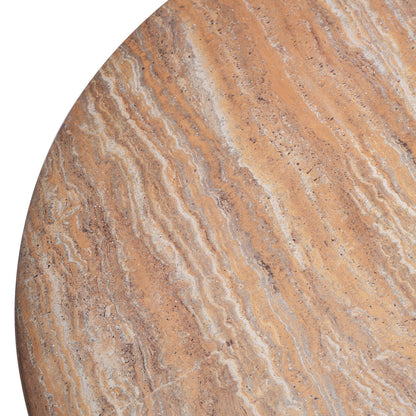 Table à manger Santino (finition pierre naturelle, 120 cm)