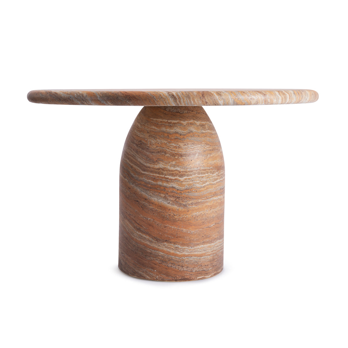 Table à manger Santino (finition pierre naturelle, 120 cm)