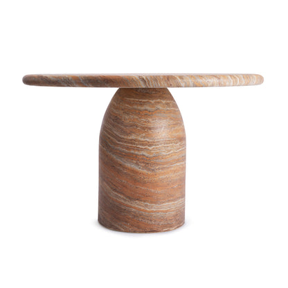 Table à manger Santino (finition pierre naturelle, 120 cm)