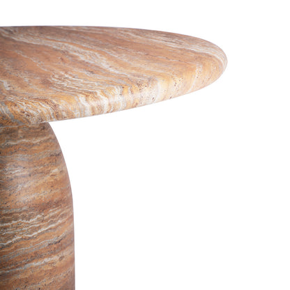 Table à manger Santino (finition pierre naturelle, 120 cm)