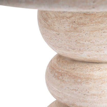 Table à manger Sorrento (120 cm, finition travertin)