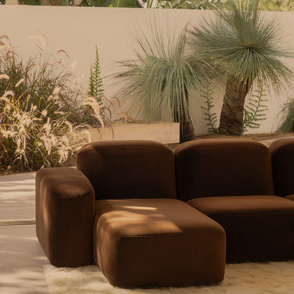 Canapé méridienne modulaire 3 places Muse LAF