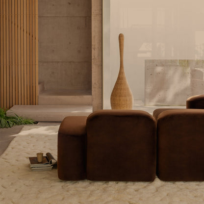 Canapé méridienne modulaire 3 places Muse LAF