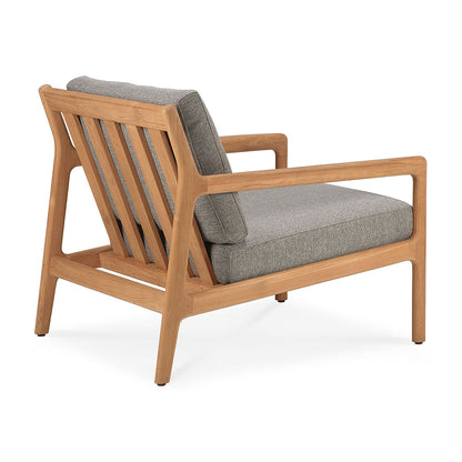 Chaise longue d'extérieur en tissu Jack (teck, moka)