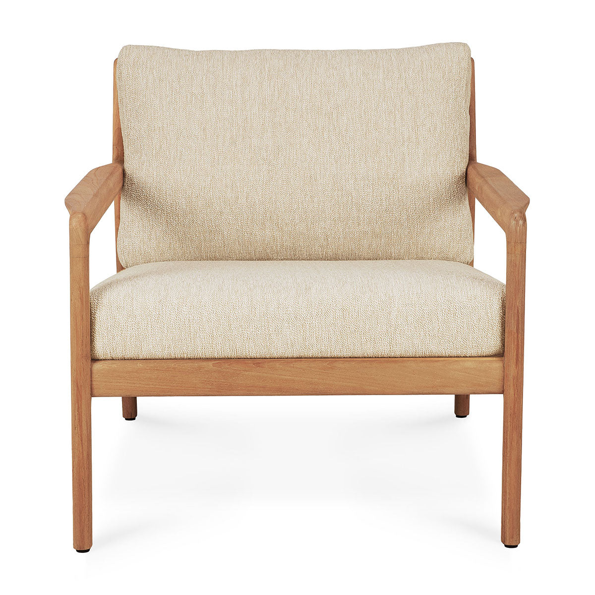 Chaise longue d'extérieur en tissu Jack (teck, naturel)