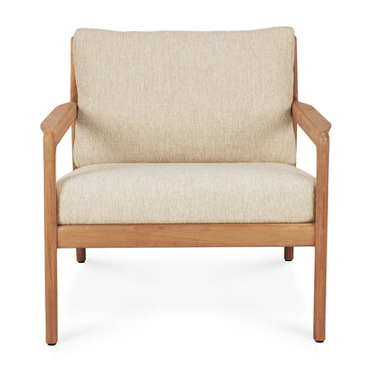 Chaise longue d'extérieur en tissu Jack (teck, naturel)