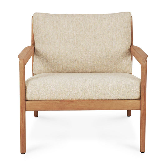 Chaise longue d'extérieur en tissu Jack (teck, naturel)