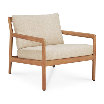 Chaise longue d'extérieur en tissu Jack (teck, naturel)