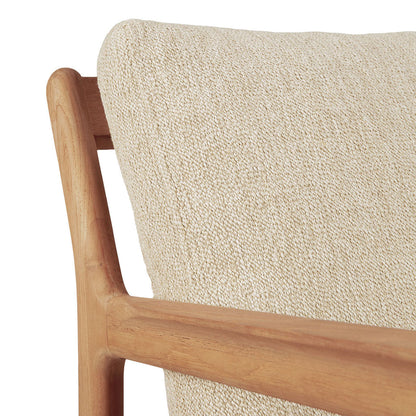 Chaise longue d'extérieur en tissu Jack (teck, naturel)