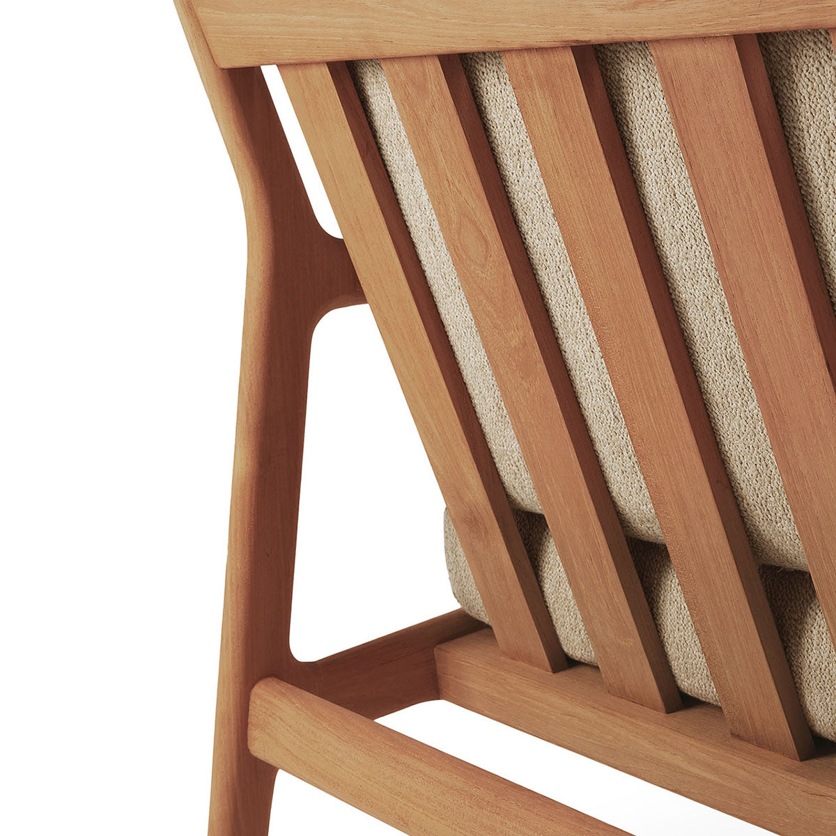 Chaise longue d'extérieur en tissu Jack (teck, naturel)