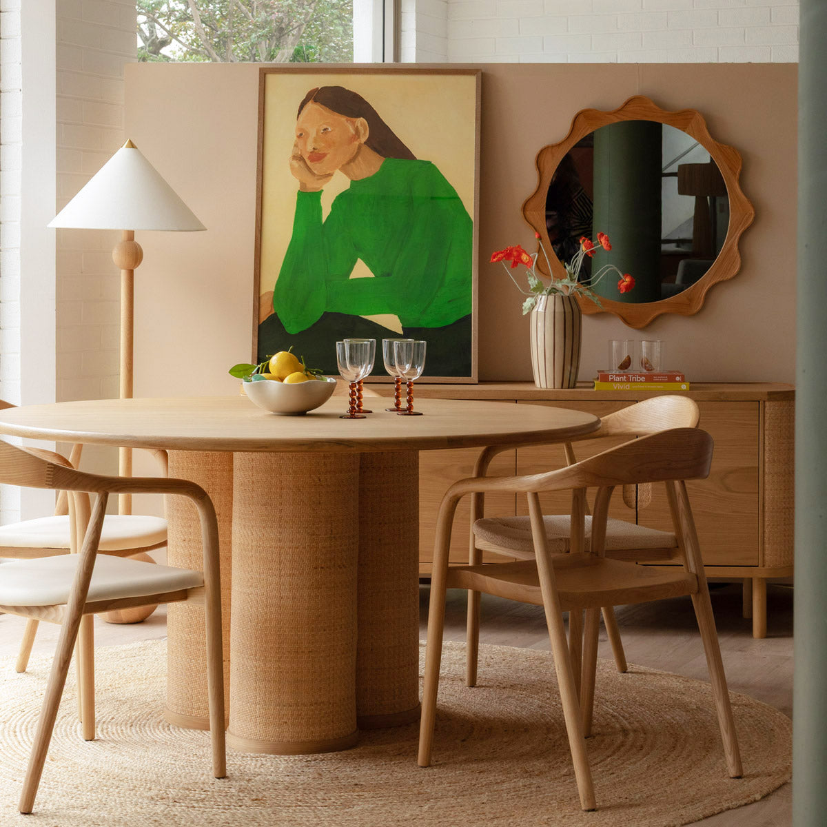 Table à manger Magnolia (chêne, 150 cm)