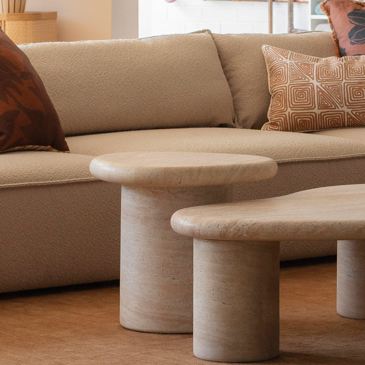 Table basse Azzurra (finition travertin)