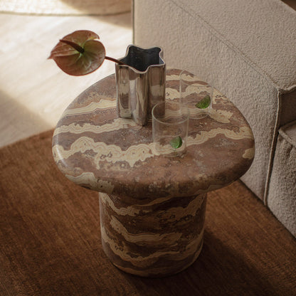 Table d'appoint Azzurra (finition Onyx Tigre)