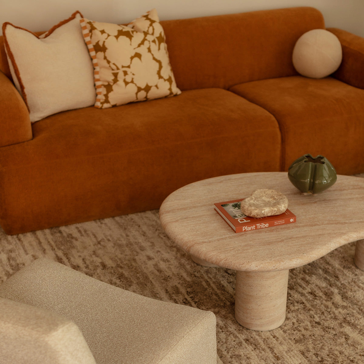 Table basse Azzurra (finition travertin)