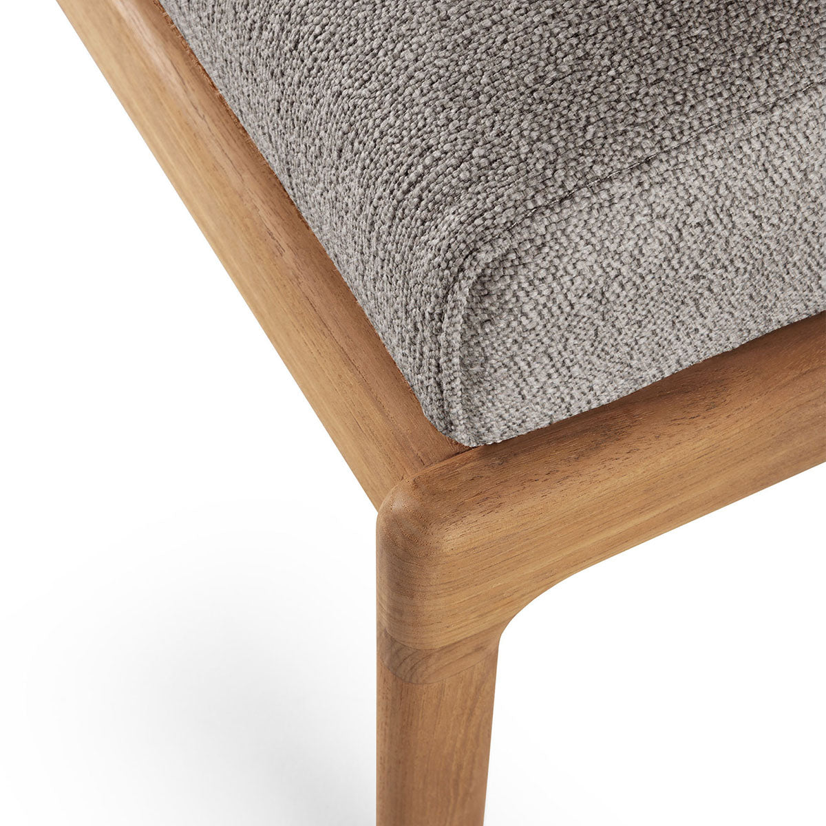 Repose-pieds d'extérieur en tissu Jack (teck, moka)