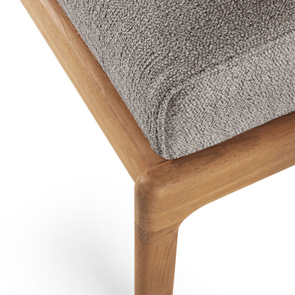 Repose-pieds d'extérieur en tissu Jack (teck, moka)