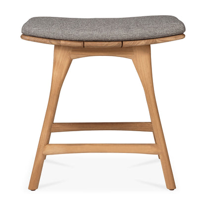 Tabouret de salle à manger d'extérieur en tissu Osso (moka)