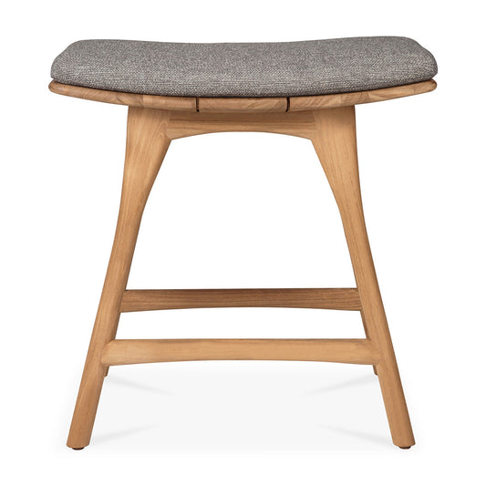 Tabouret de salle à manger d'extérieur en tissu Osso (moka)