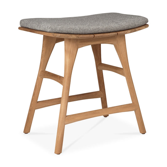 Tabouret de salle à manger d'extérieur en tissu Osso (moka)