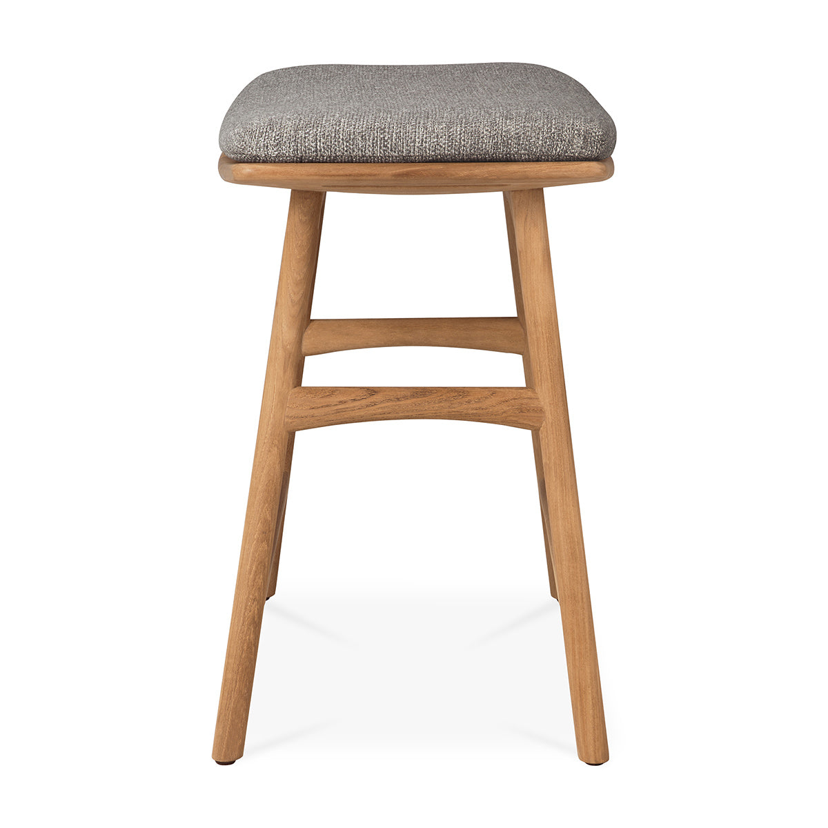 Tabouret de salle à manger d'extérieur en tissu Osso (moka)