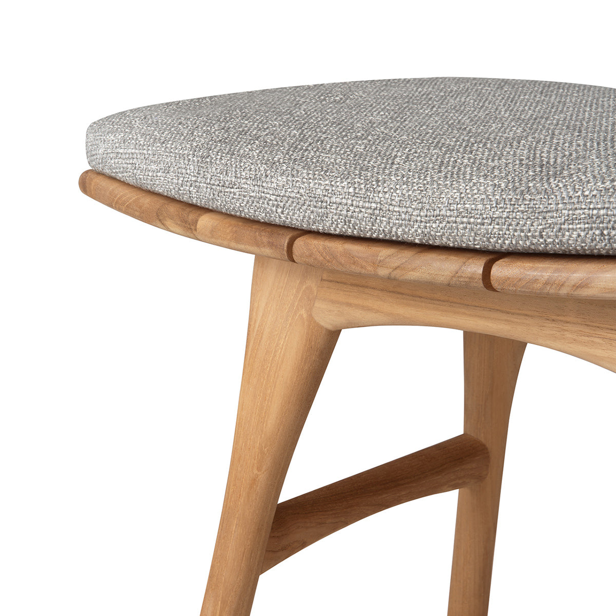 Tabouret de salle à manger d'extérieur en tissu Osso (moka)