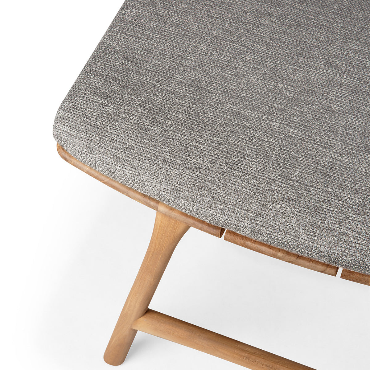 Tabouret de salle à manger d'extérieur en tissu Osso (moka)