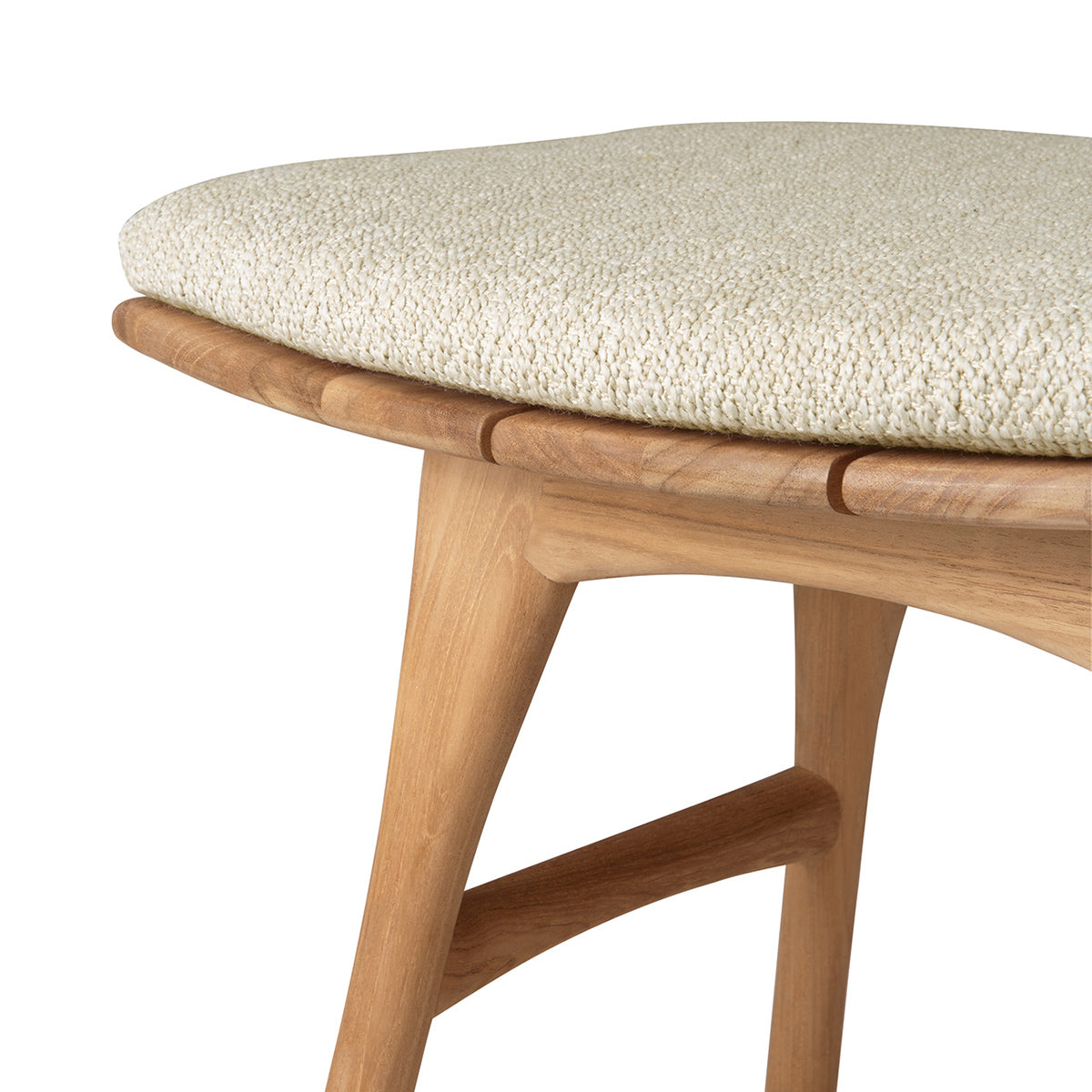 Tabouret de salle à manger d'extérieur en tissu Osso (naturel)