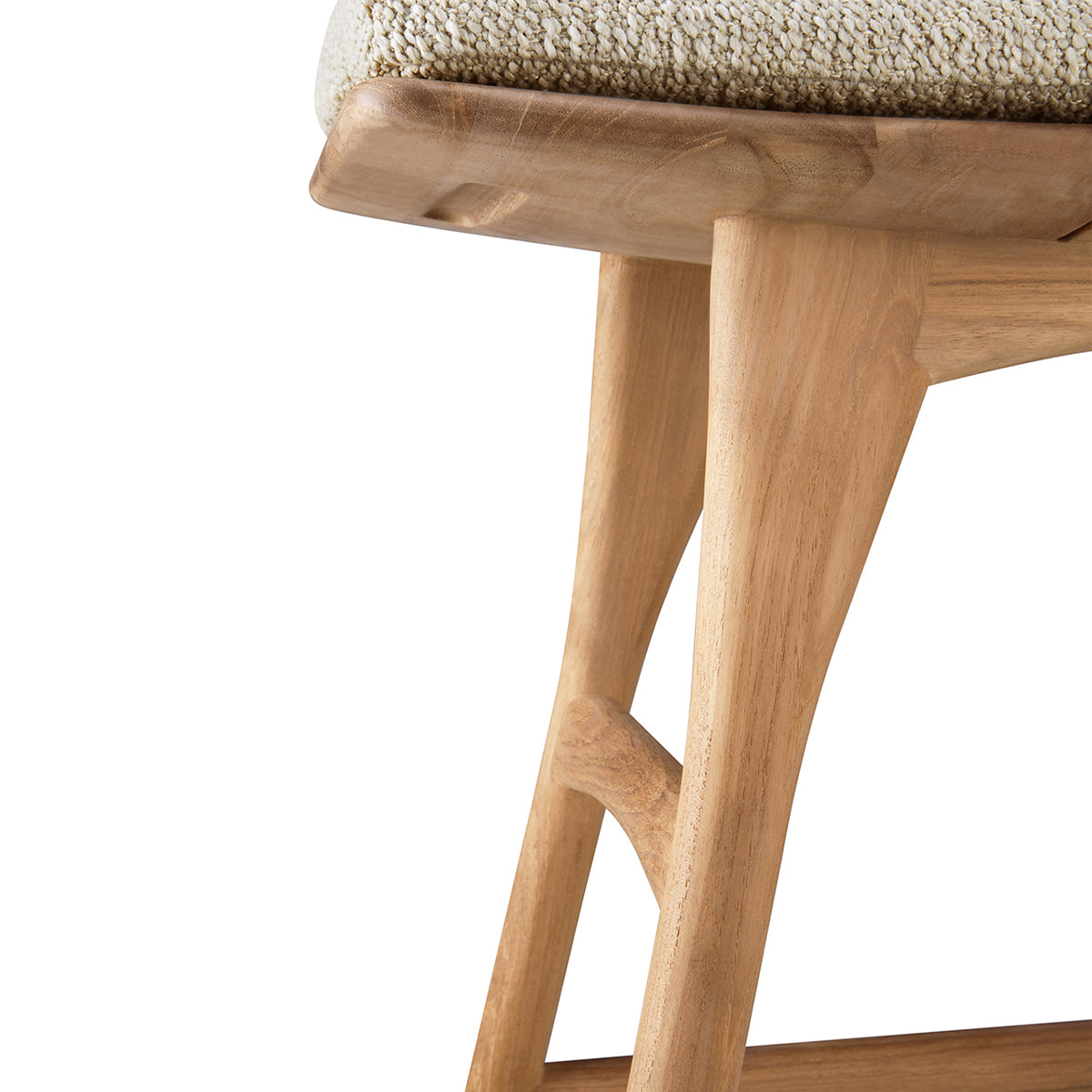 Tabouret de salle à manger d'extérieur en tissu Osso (naturel)