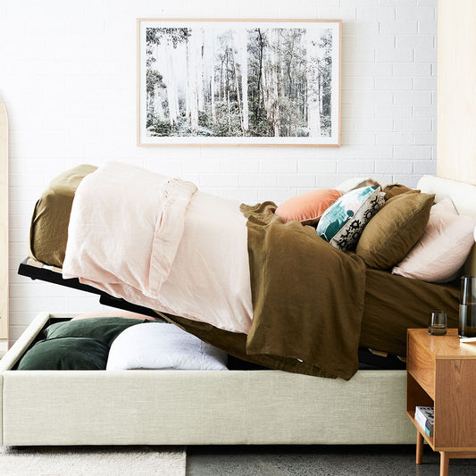 Lit Queen Size avec rangement Dane